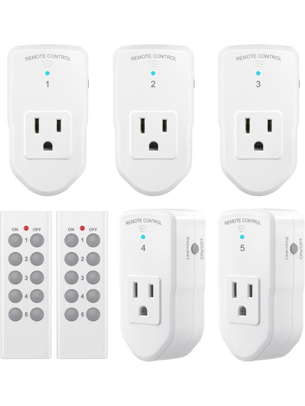 Wireless Remote Control Outlet Switch for Lights, Fans & Appliances - 100ft